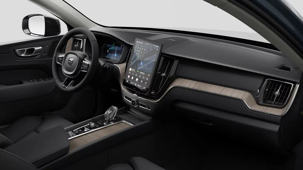 Tablier do XC60 Plus com decoração Driftwood natural